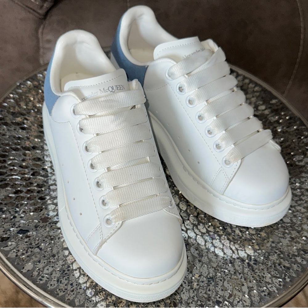 White and Blue Sneakers by Alexander McQueen - Picture 2 of 6